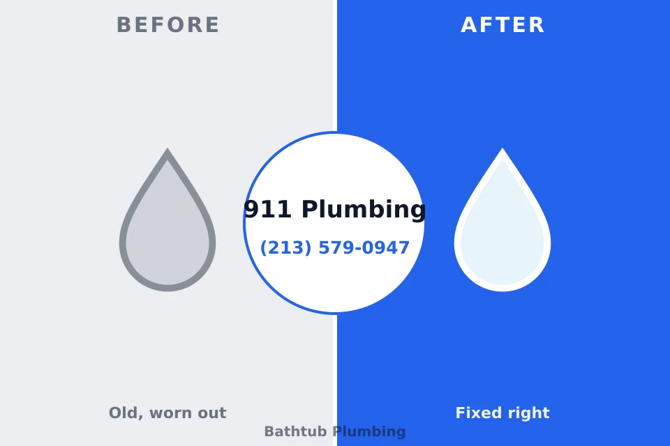 Before and after: plumbing company Gallant, AL